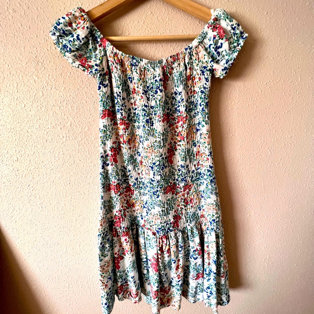 Floral off the shoulder dress